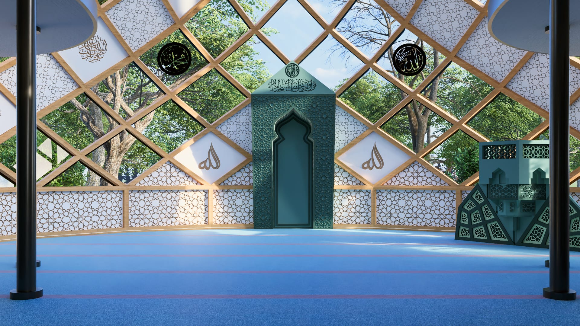Asvikon Dome Mosque Interior Detail