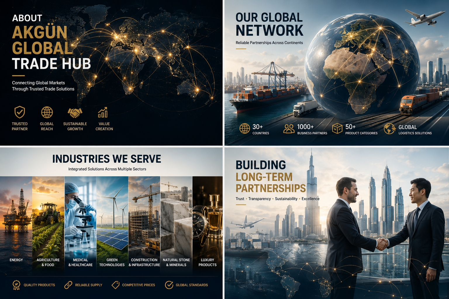 Akgün Global Trade Hub Network Map